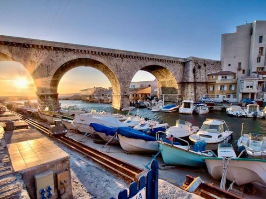 Superbe Logement Au Vallon Des Auffes Marsiglia Esterno foto